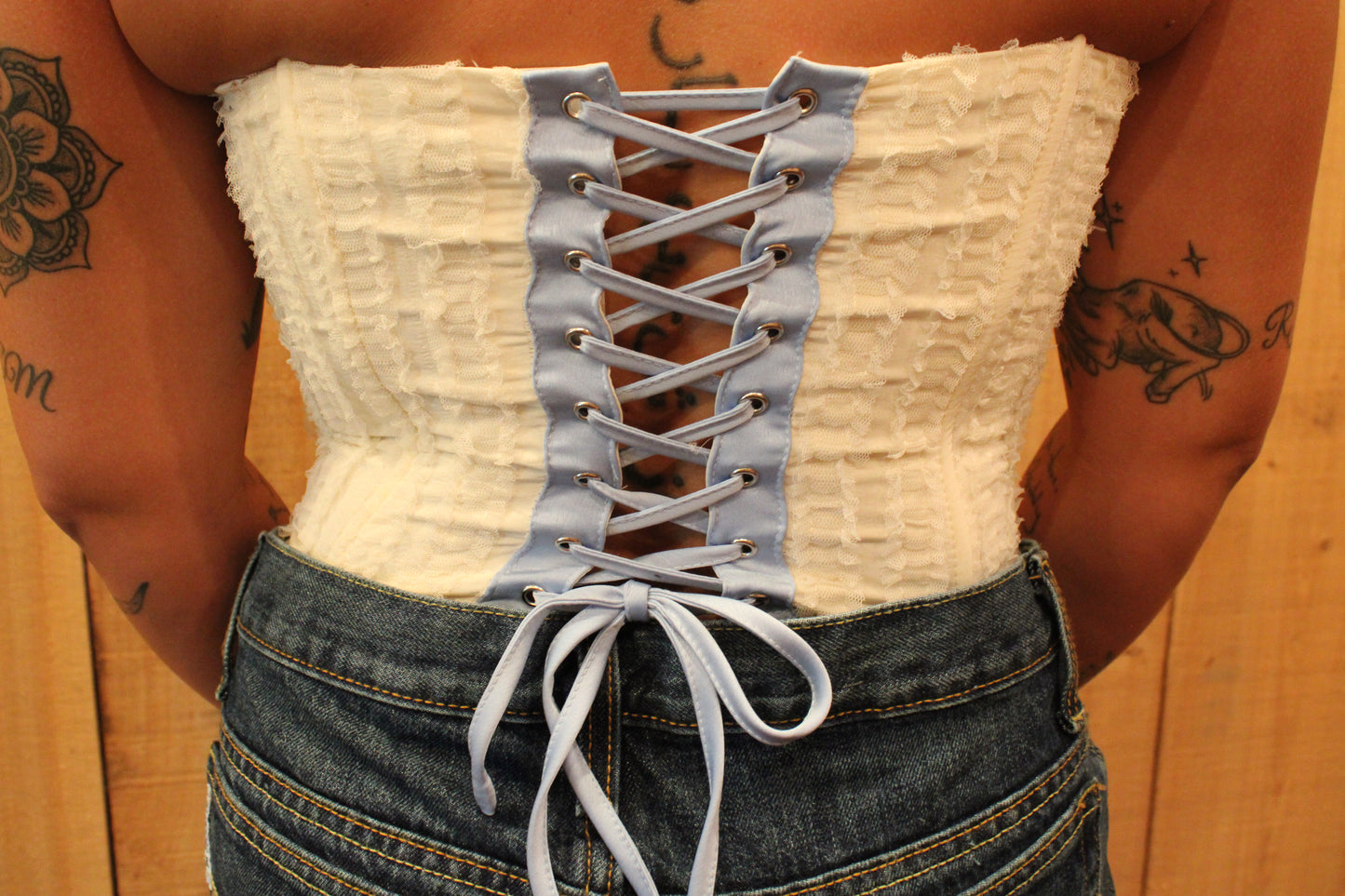 Something Blue Corset Top